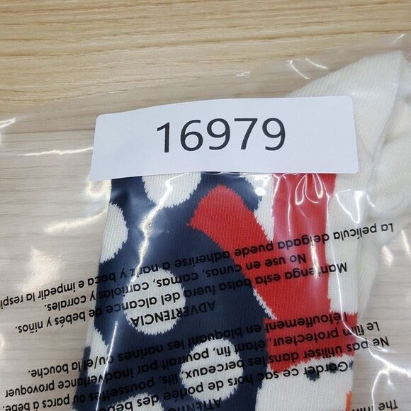 HAPPY SOCKS Crew Dress Socks Black Big Dot Snowman - Picture 3 of 3